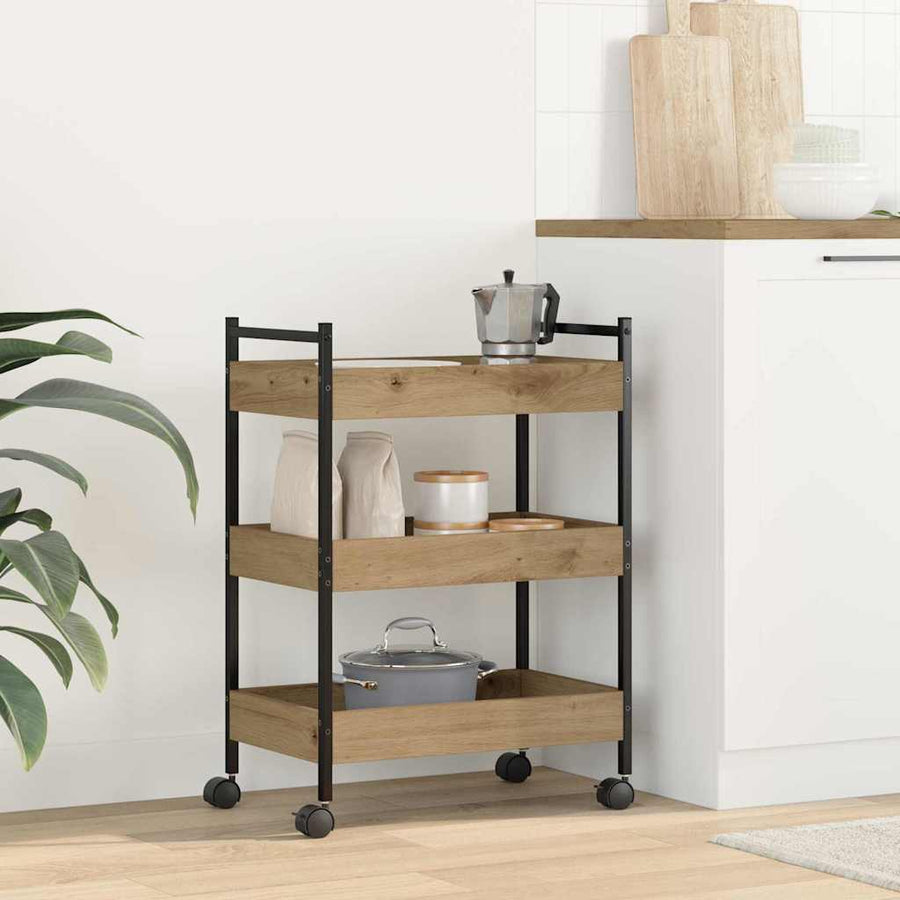 Keuken Trolley Artisan Eiken 50 x 30 x 70 cm Bewerkt hout