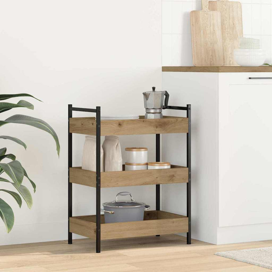 Keuken Trolley Artisan Eiken 50 x 30 x 70 cm Bewerkt hout