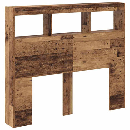 Hoofdbord met plank Oud Hout 120 x 17 x 102 cm Bewerkt hout