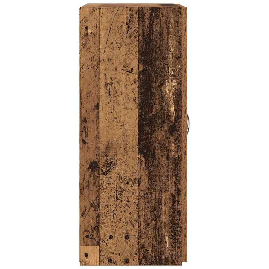 Kantoorkast Zwart Eiken 70 x 32 x 77.5 cm Bewerkt hout