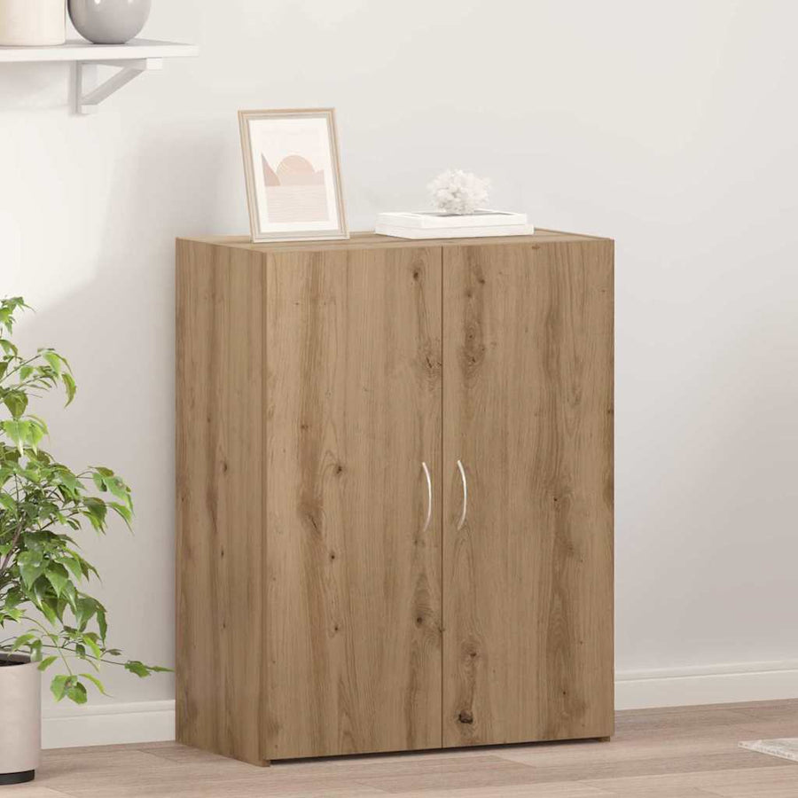 Kantoorkast met plank Oudhout 70 x 32 x 77.5 cm Bewerkt hout