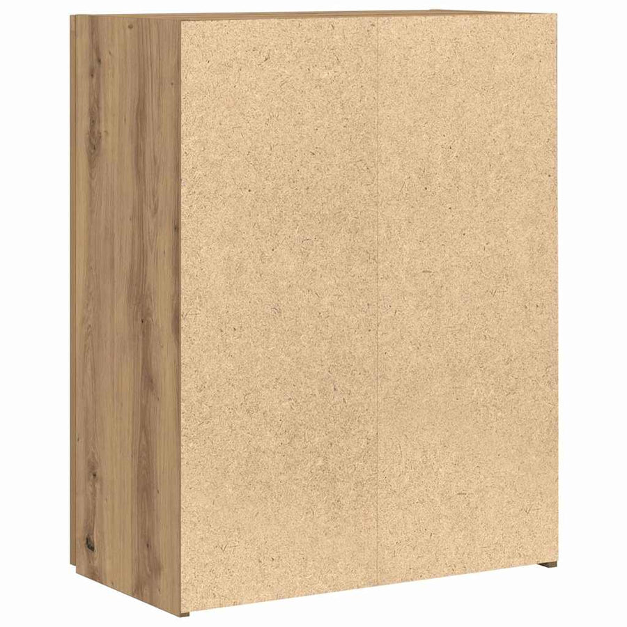 Kantoorkast met plank Oudhout 70 x 32 x 77.5 cm Bewerkt hout