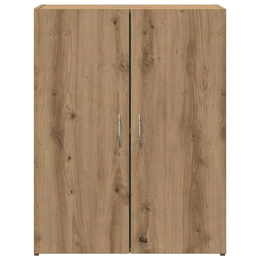 Kantoorkast met plank Oudhout 70 x 32 x 77.5 cm Bewerkt hout