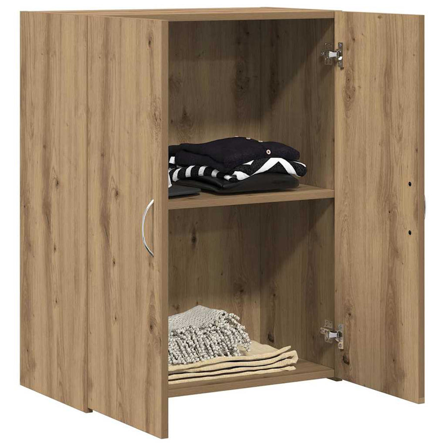 Kantoorkast met plank Oudhout 70 x 32 x 77.5 cm Bewerkt hout
