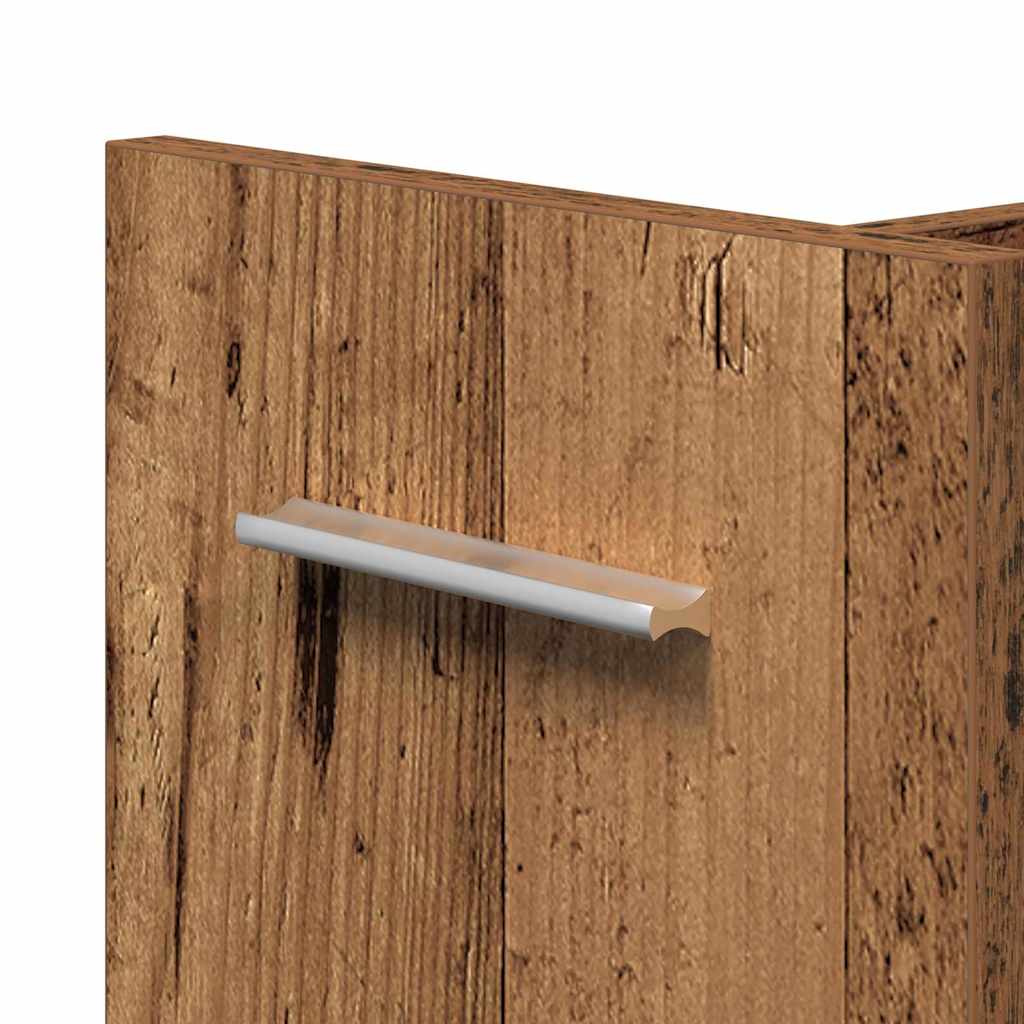 Kast met wiel Oudhout 60 x 22 x 79 cm