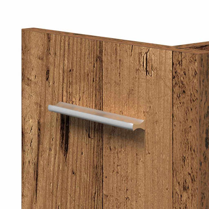 Kast met wiel Oudhout 60 x 22 x 79 cm