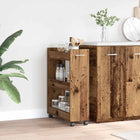 Cabinet with Wheel Old Wood 60 x 22 x 79 cm