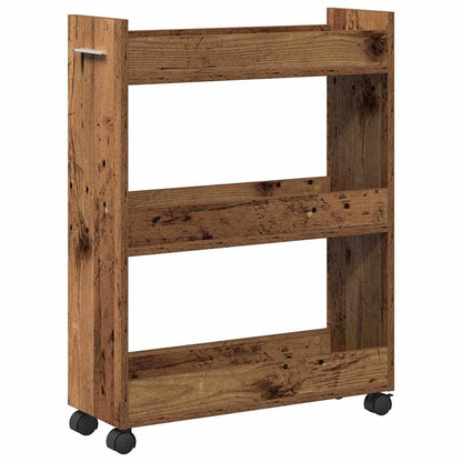 Kast met wiel Oudhout 60 x 22 x 79 cm