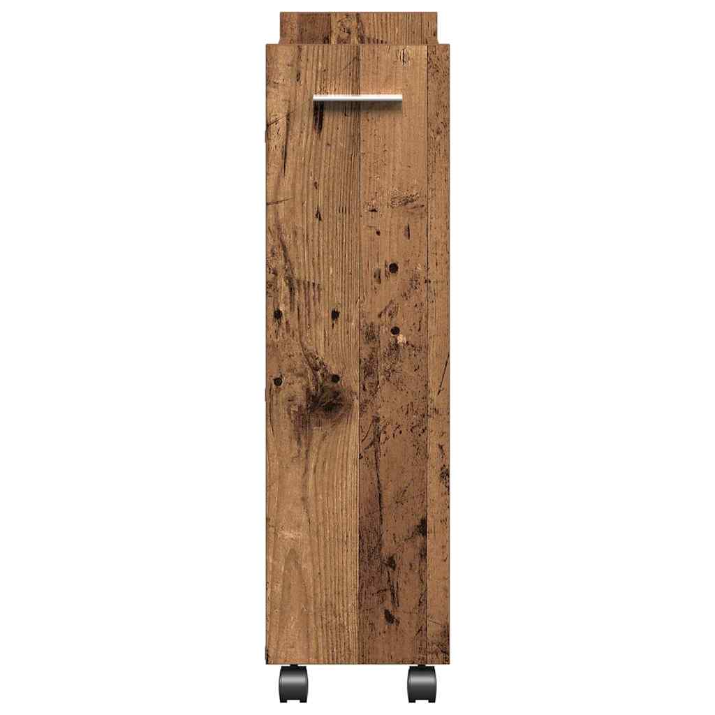 Kast met wiel Oudhout 60 x 22 x 79 cm