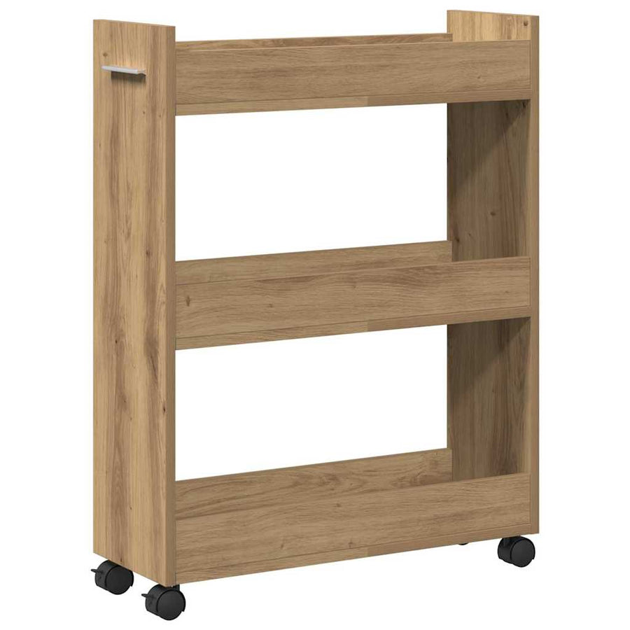 Kast met wiel Artisan Eiken 60 x 22 x 79 cm