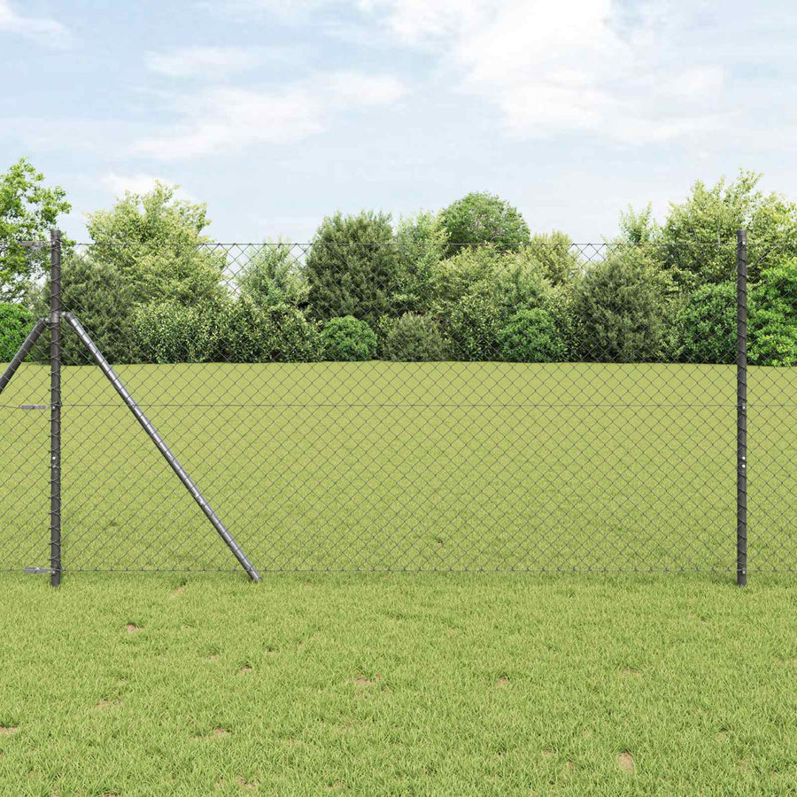 Kettenschakelhek Grijs 10 x 1 m Staal