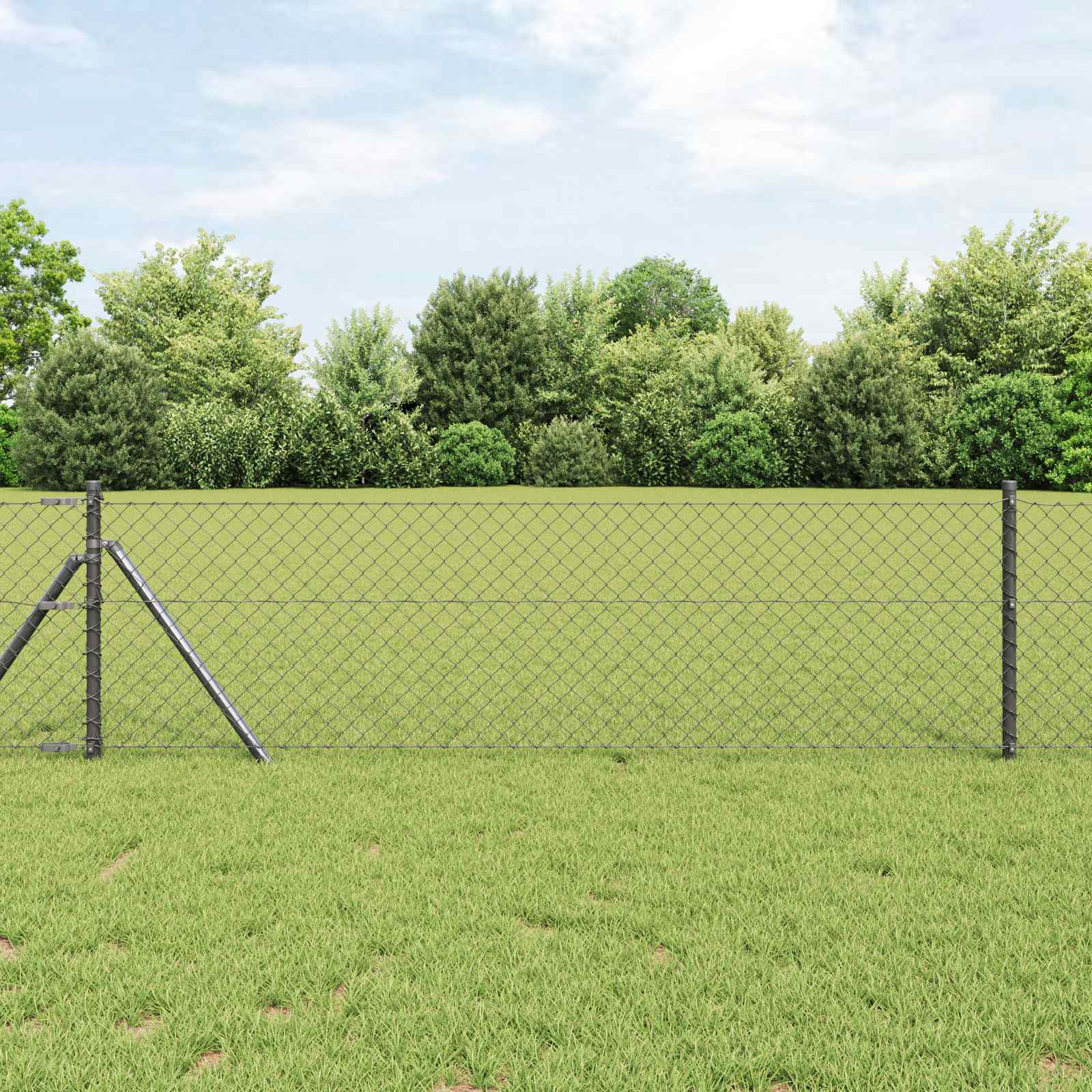 Kettenschakelhek Grijs 10 x 0,4 m Staal