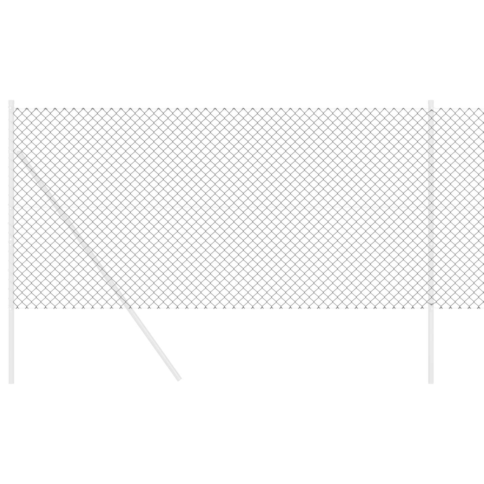 Kettenschakelhek Grijs 25 x 1 m Staal
