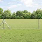Chain link fence Silver 10 x 0.6 m Galvanized steel