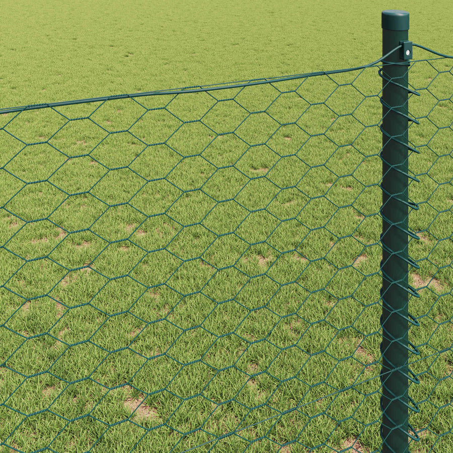 Hexagon Hek Groen 0,6 x 10 m PVC