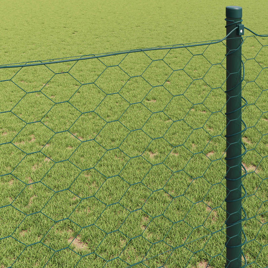 Hexagon Hek Groen 0,8 x 10 m PVC
