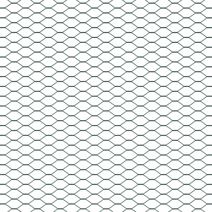 Hexagon Hek Groen 1 x 10 m PVC