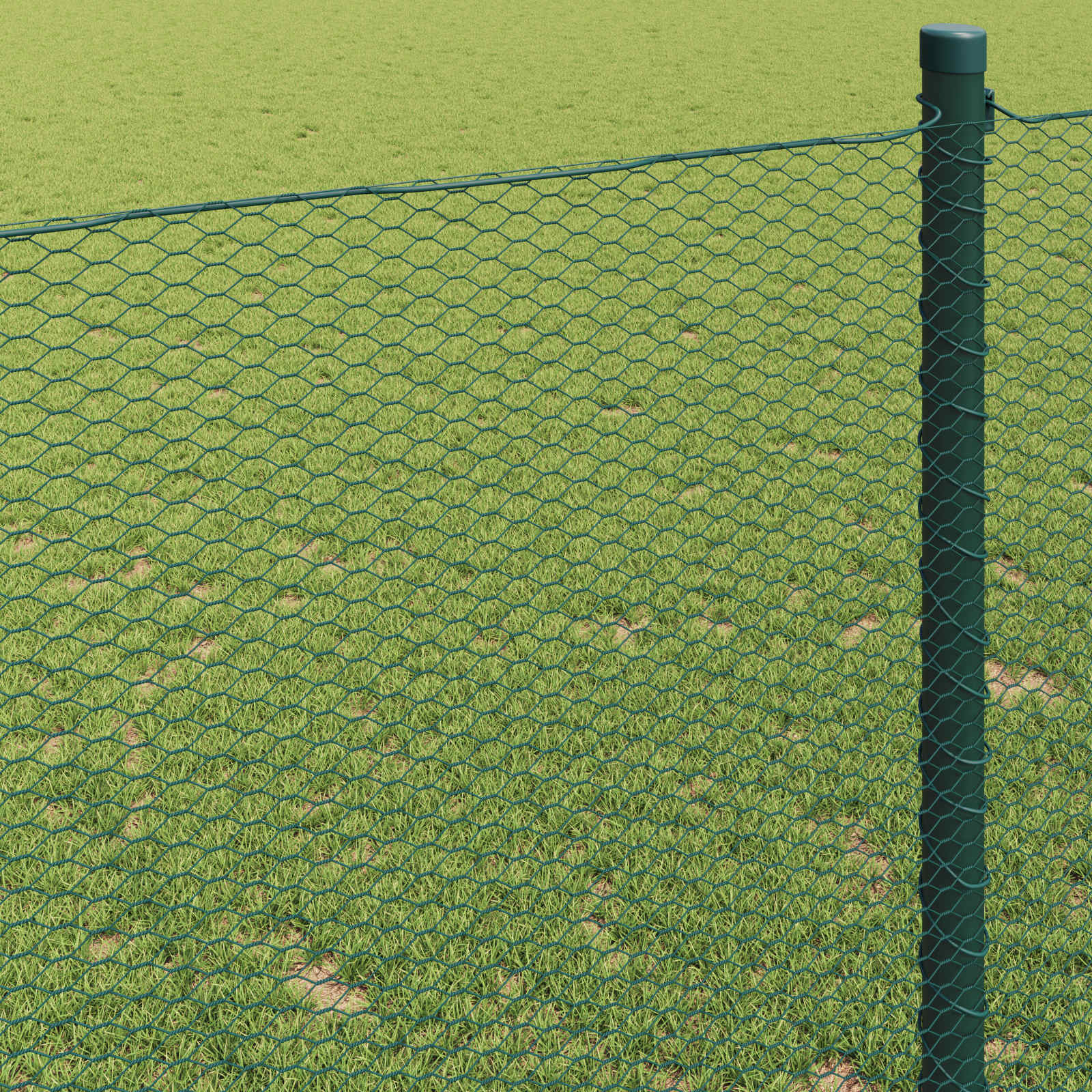 Hexagon Hek Groen 1 x 10 m PVC