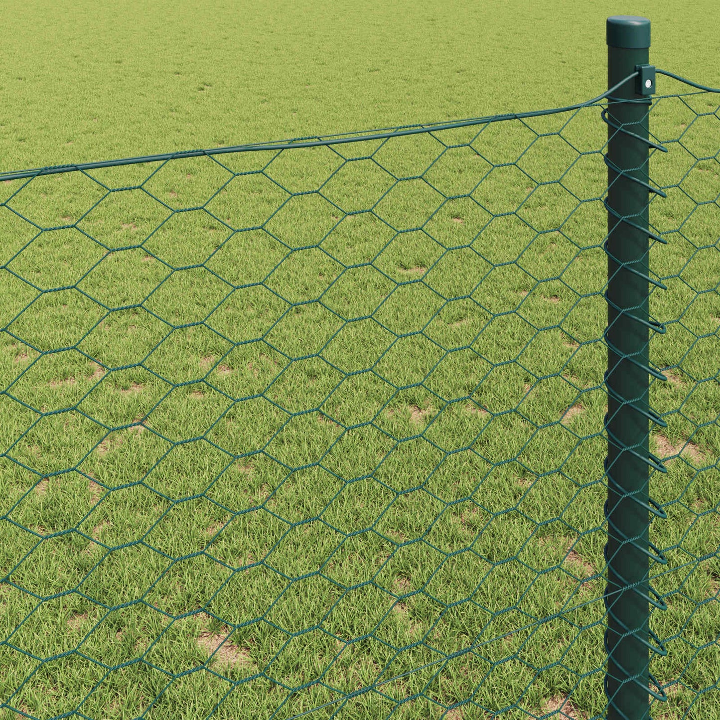 Hexagon Hek Groen 1 x 10 m PVC