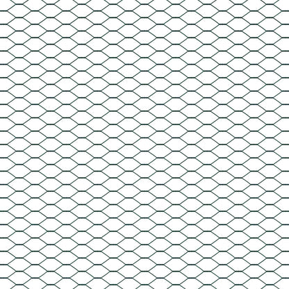 Hexagon Hek Groen 1,2 x 10 m PVC