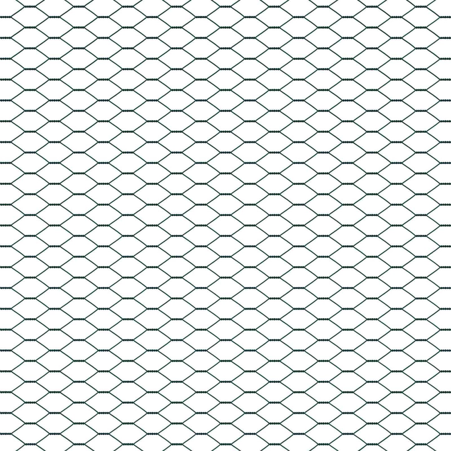Hexagon Hek Groen 1,2 x 10 m PVC