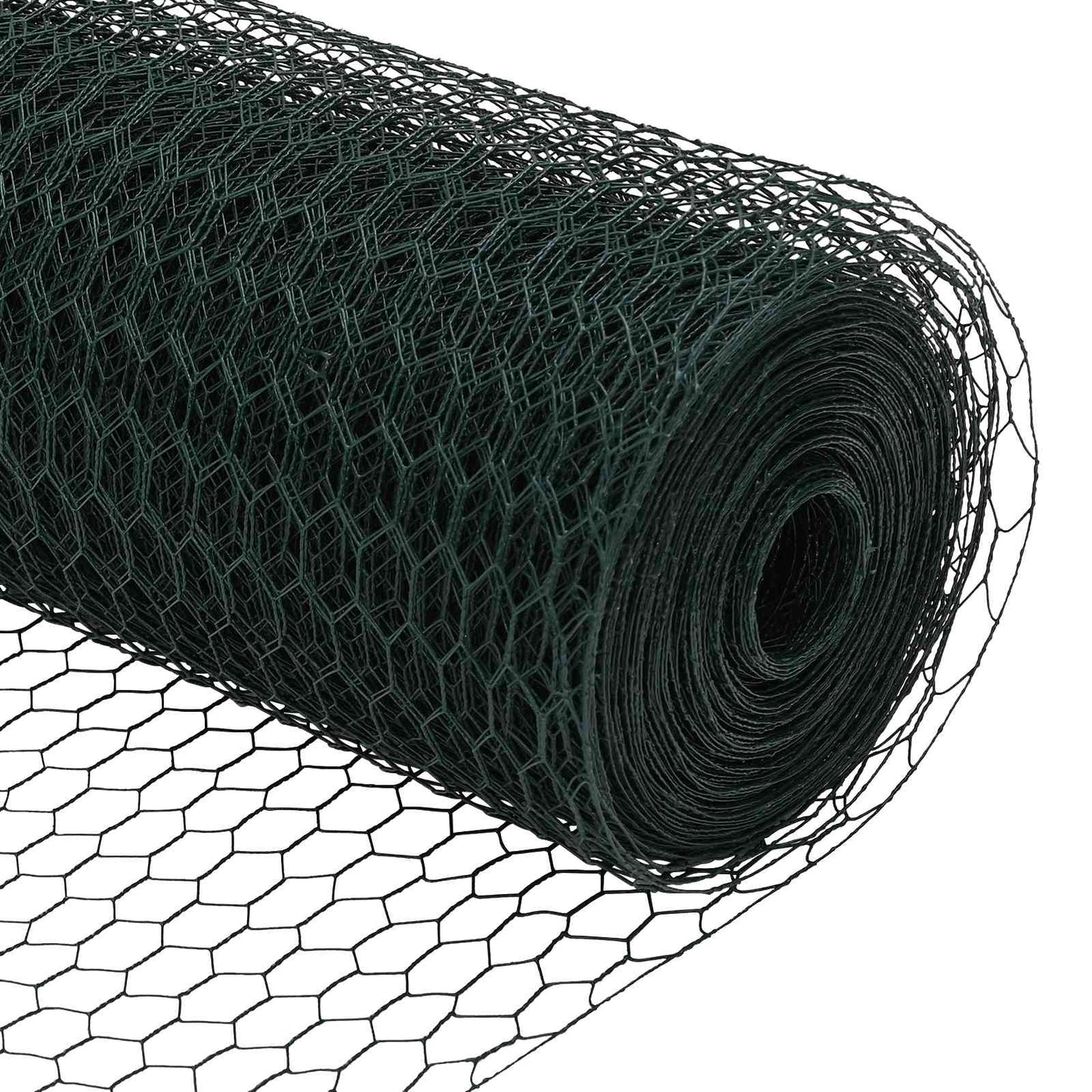 Hexagon Hek Groen 1,2 x 10 m PVC