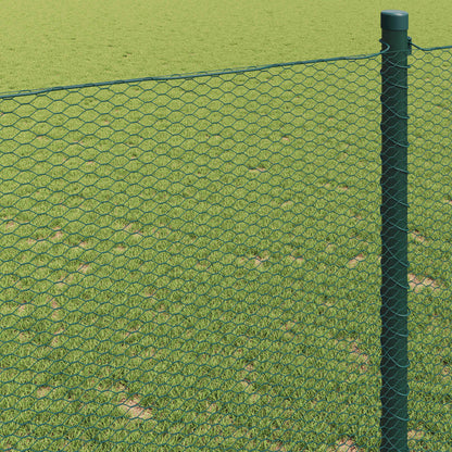 Hexagon Hek Groen 1,2 x 10 m PVC