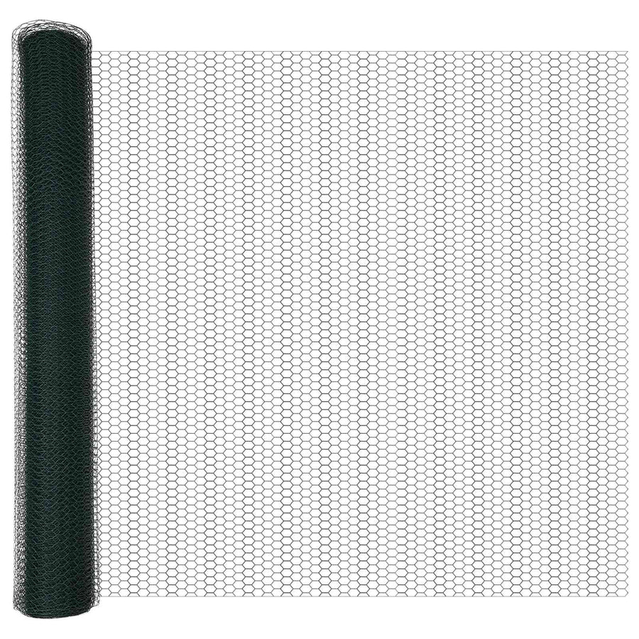 Hexagon Hek Groen 1,2 x 10 m PVC