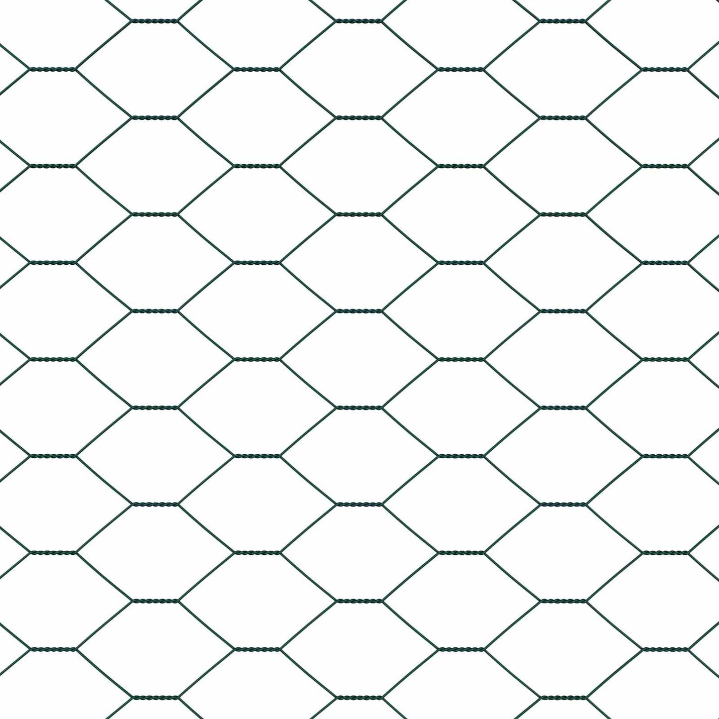 Hexagon Hek Groen 1,2 x 10 m PVC