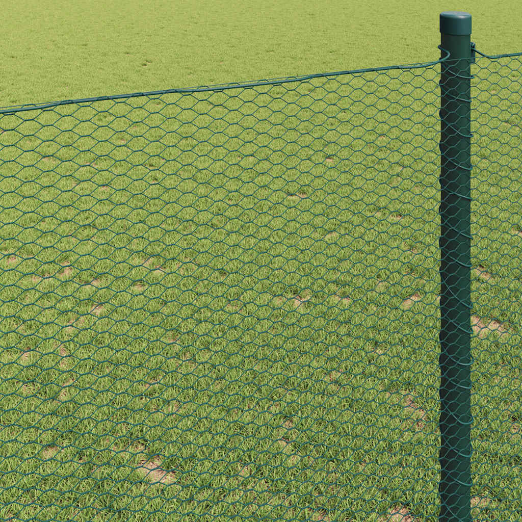 Hexagon Hek Groen 1,6 x 10 m PVC