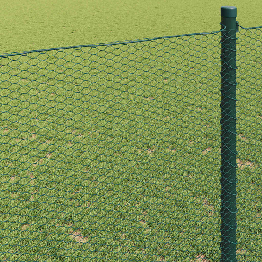 Hexagon Hek Groen 1,6 x 10 m PVC