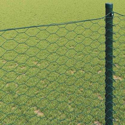 Hexagon Hek Groen 1,6 x 10 m PVC