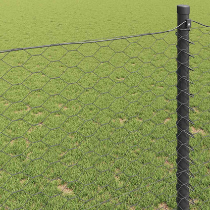 Hexagon Hek Grijs 1,5 x 10 m PVC