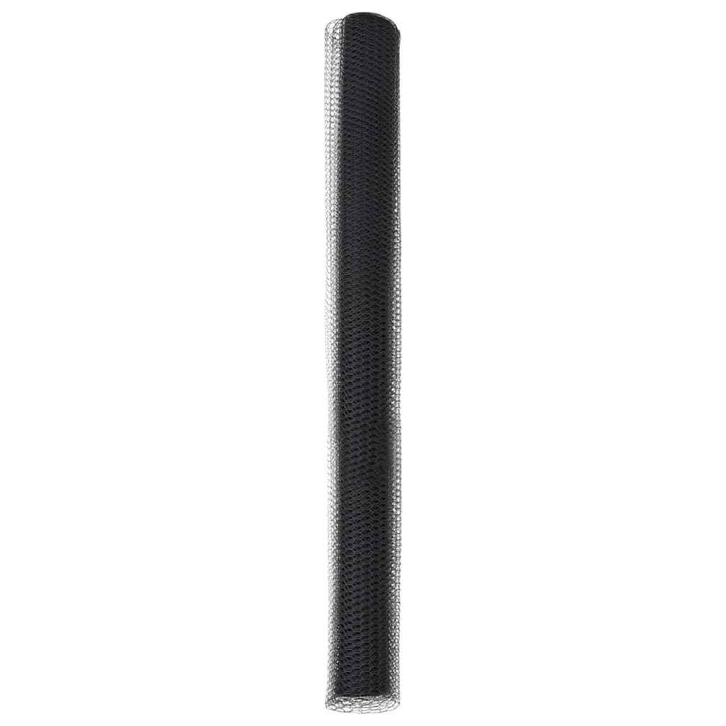 Hexagon Hek Grijs 1,6 x 25 m PVC