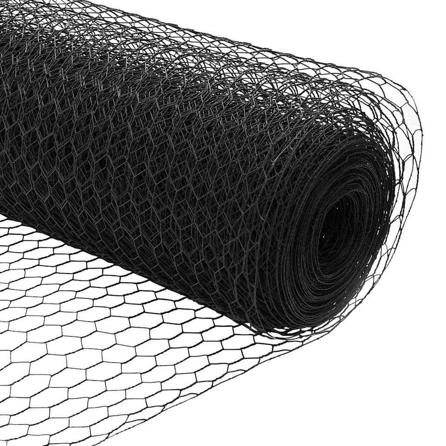 Hexagon Hek Grijs 1,6 x 25 m PVC