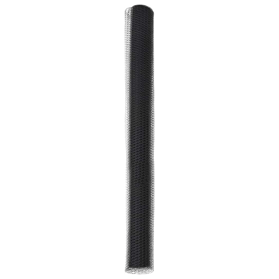 Hexagon Hek Grijs 1,6 x 25 m PVC