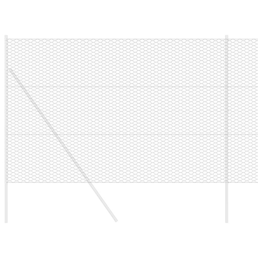Hexagon Hek Grijs 1,6 x 25 m PVC