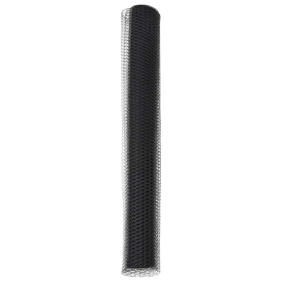 Hexagon Hek Grijs 1,2 x 50 m PVC