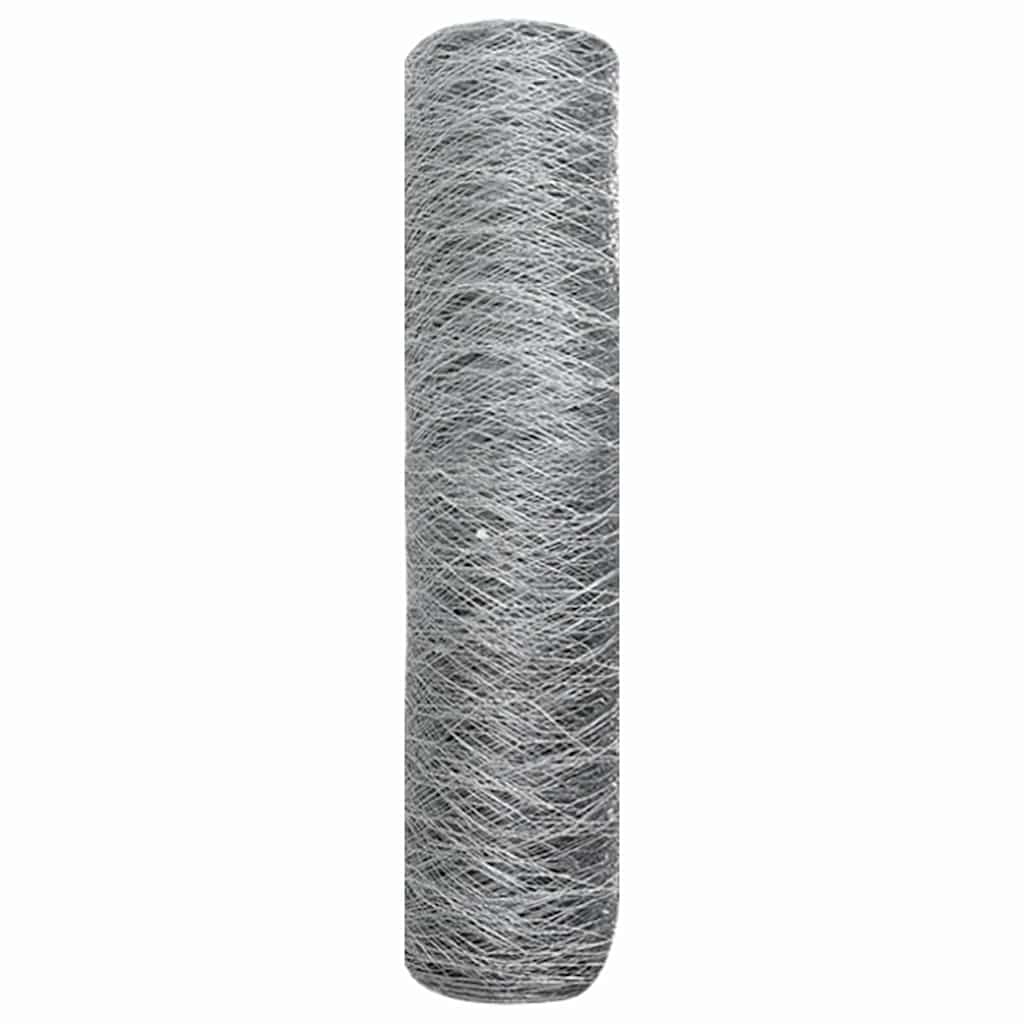 Hexagon Hek Zilver 0,4 x 25 m Gegalvaniseerd staal