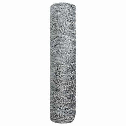 Hexagon Hek Zilver 0,4 x 25 m Gegalvaniseerd staal