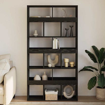 Kamerscherm 2 St 100X33X Bewerkt Hout Kleur 187,5 cm Zwart eiken