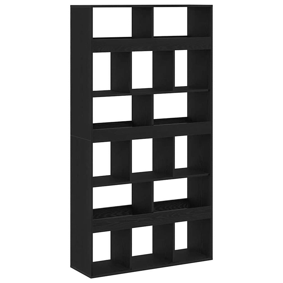 Kamerscherm 2 St 100X33X Bewerkt Hout Kleur 187,5 cm Zwart eiken