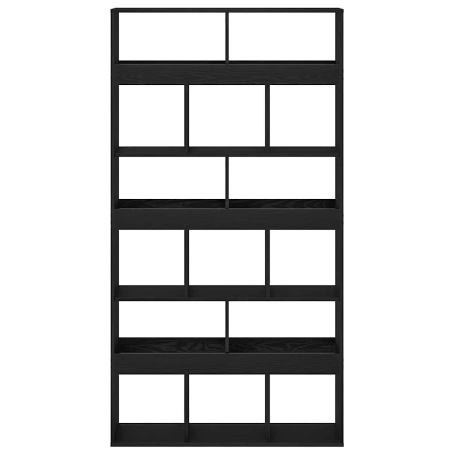 Kamerscherm 2 St 100X33X Bewerkt Hout Kleur 187,5 cm Zwart eiken