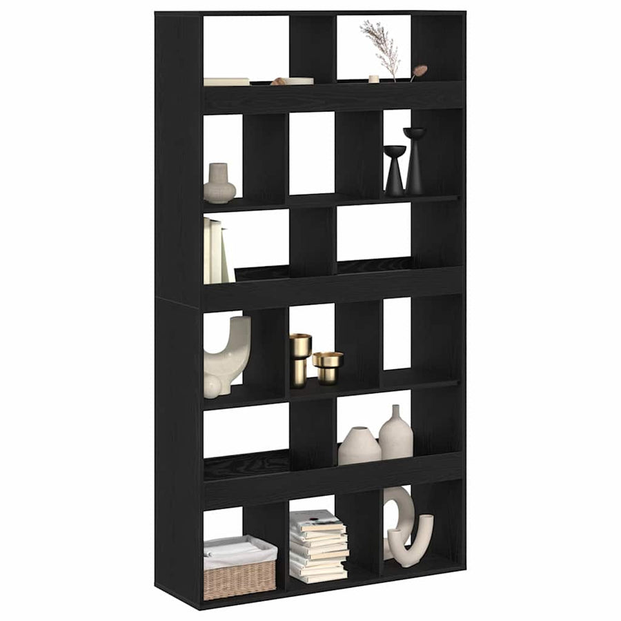 Kamerscherm 2 St 100X33X Bewerkt Hout Kleur 187,5 cm Zwart eiken