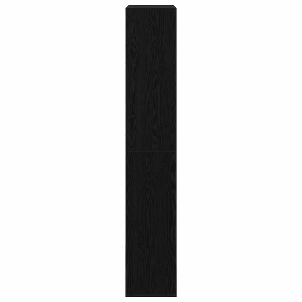 Kamerscherm 2 St 100X33X Bewerkt Hout Kleur 187,5 cm Zwart eiken