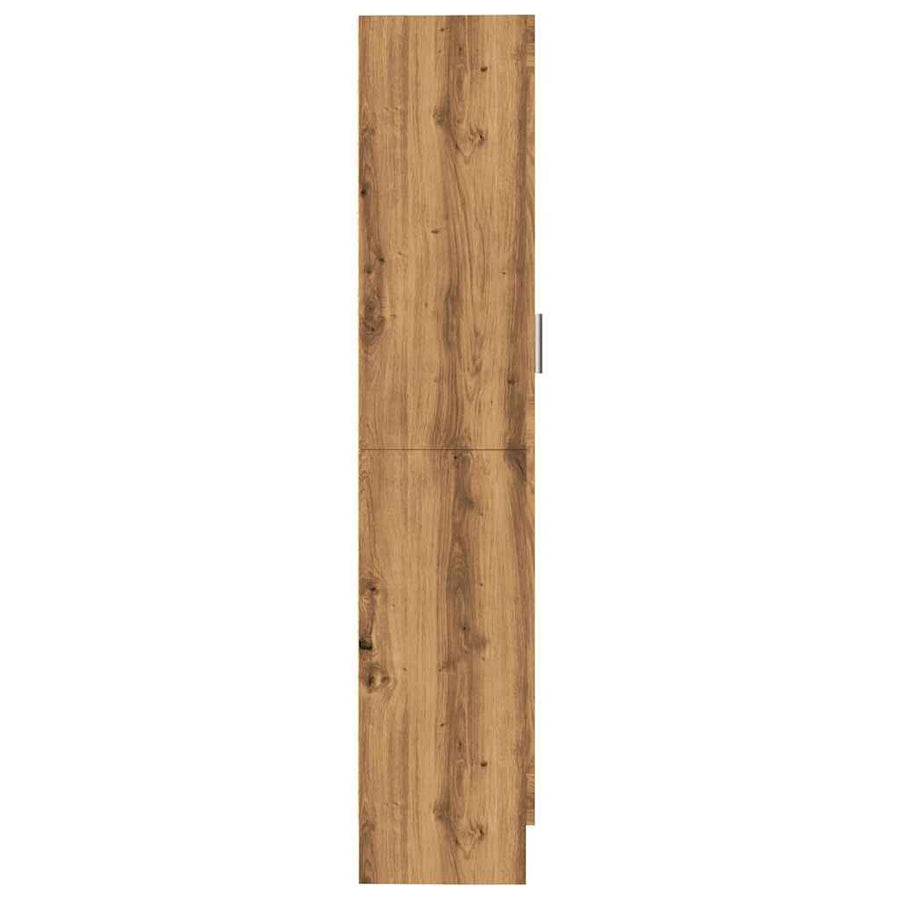 Boekenkast 82,5x30,5x150 cm bewerkt hout artisanaal eikenkleur
