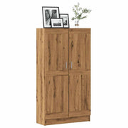 Boekenkast 82,5x30,5x150 cm bewerkt hout eikenkleur
