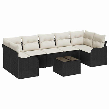 Tuin Sofa Set Zwart 55 x 55 x 37 cm poly rattan