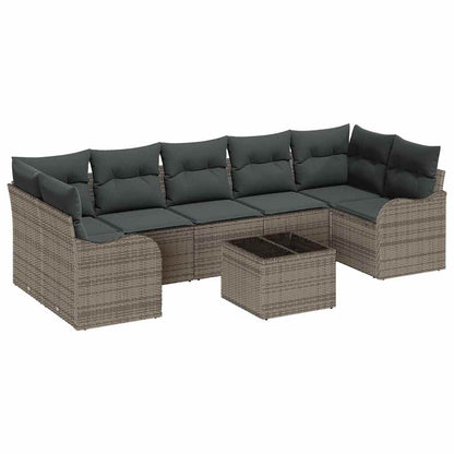 Tuin Sofa Set Grijs 55 x 55 x 37 cm poly rattan