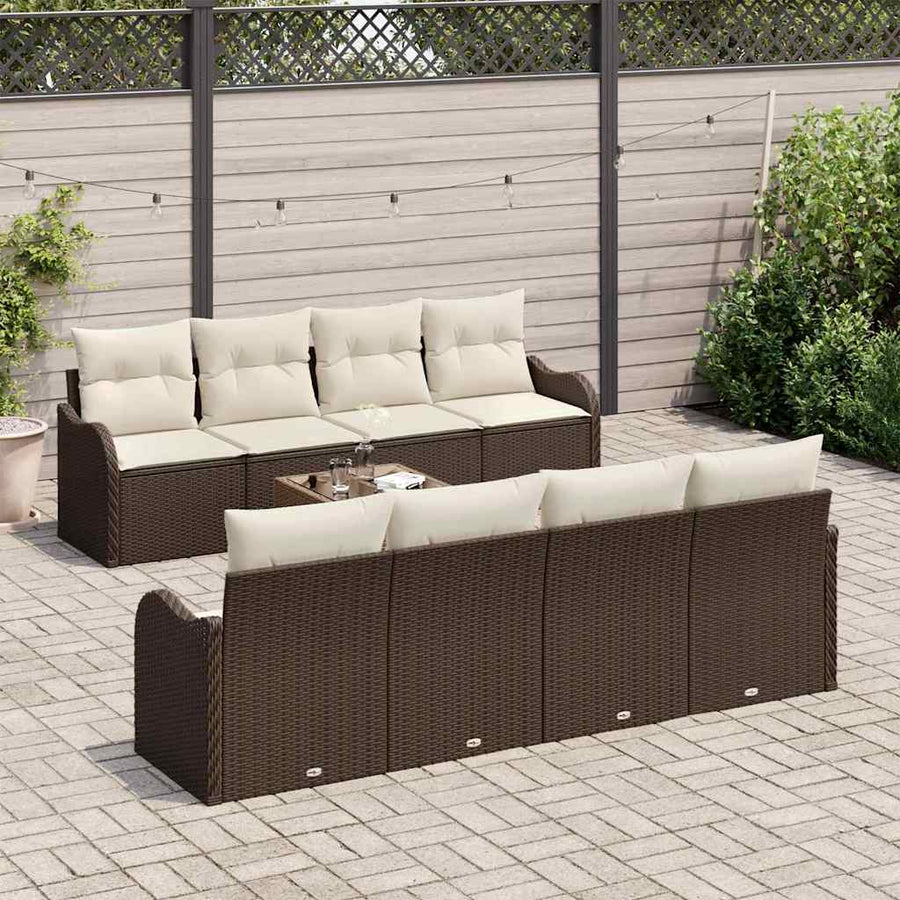 Tuin Sofa Set Bruin 55 x 55 x 37 cm poly rattan